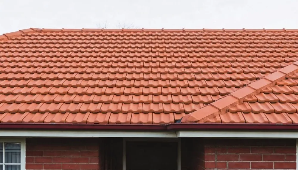 Clean terracotta tiled roof after professional soft wash roof cleaning in Melbourne